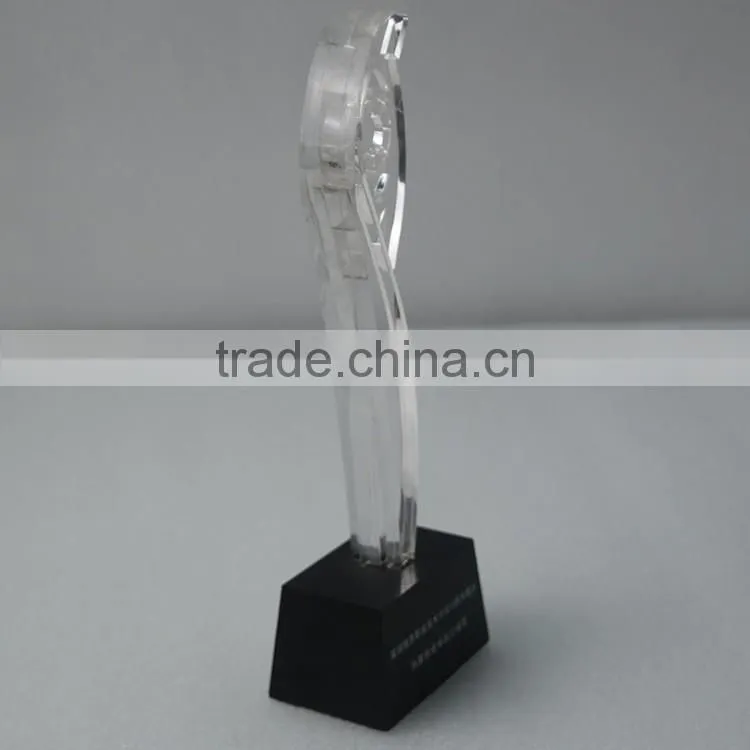 Custom High quality Golden star crystal trophy award