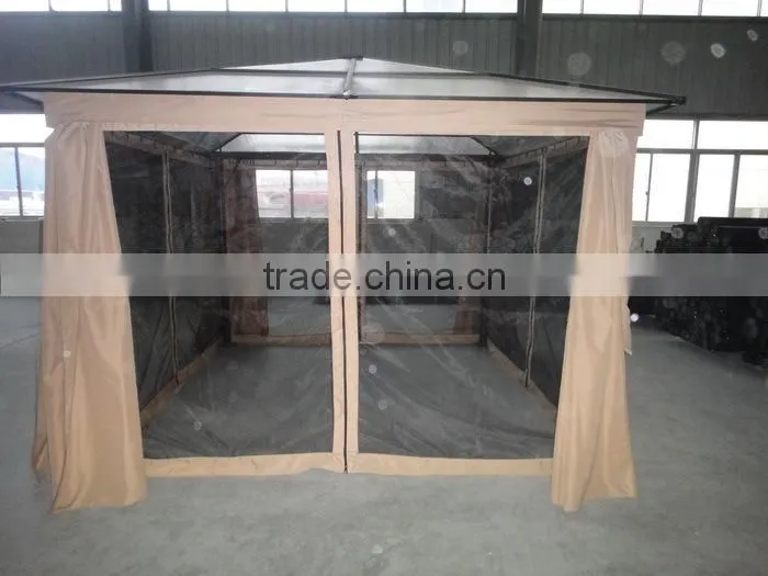3x3M Aluminum outdoor pc roof gazebo deluxe polycarbonate gazebo