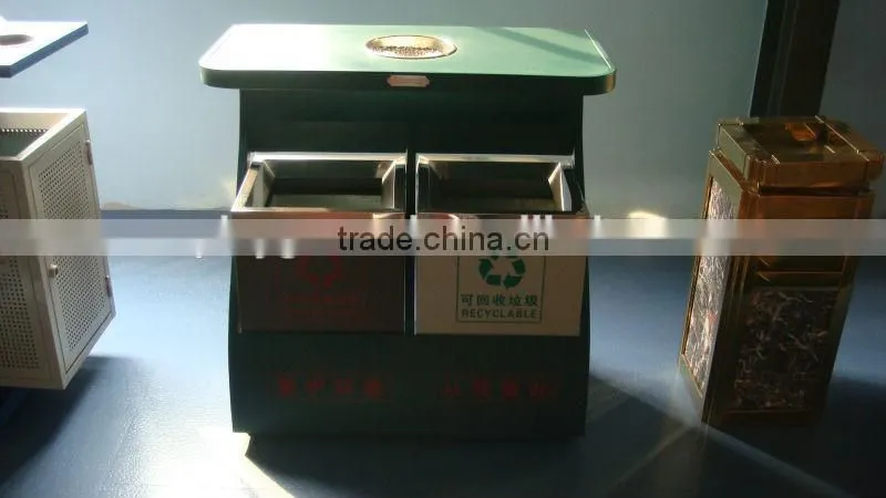 (HD-18701)Dolphin fiberglass waste bin