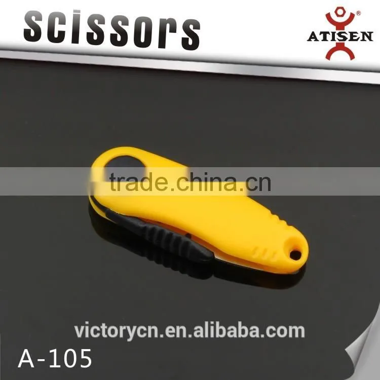 Hot Sale Folding Mini Scissor With ABS Handle Colorful Thrum Fishing Thread Cutter A-105
