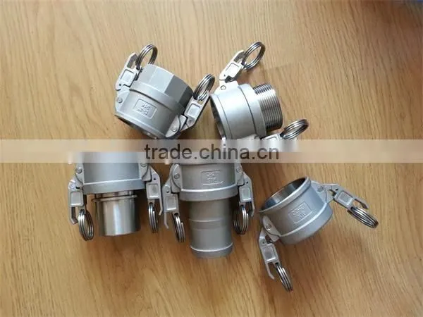 Stainless Steel flexible hose cam & groove couplings quick fittings
