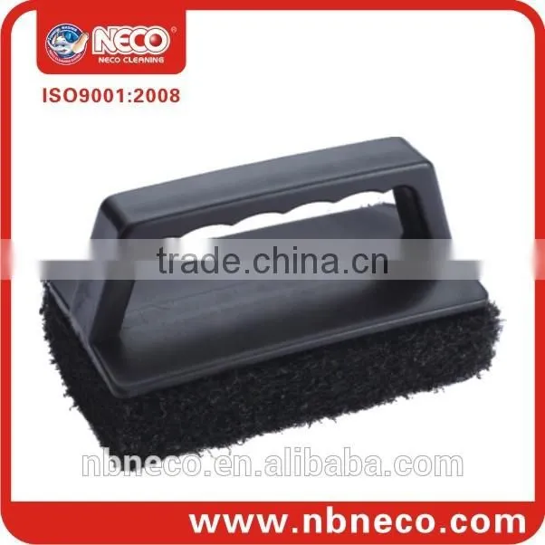 scouring pad handle brush
