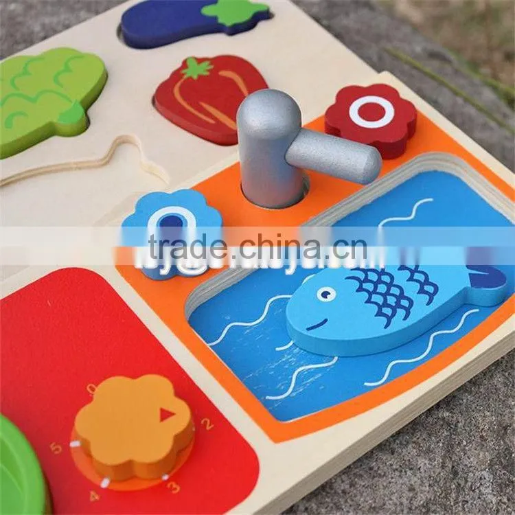 New design preschool play food wooden toy kitchen accessories for kids W10B187