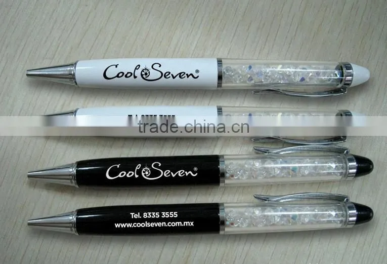 very cheapest !!! new fashional metal white jumbo crystal diamond new ball pen/promotional ball pen/shining ball pen