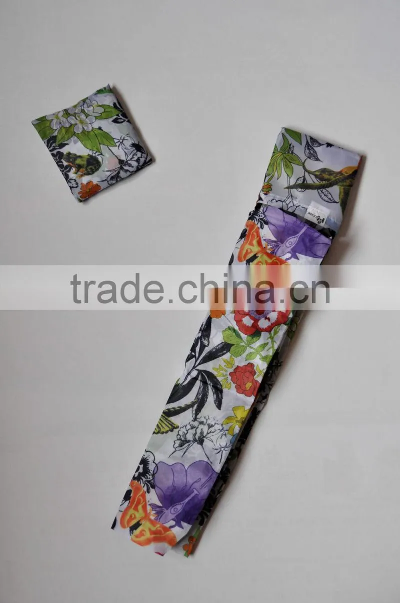 Rose Flowers Hummingbird Spring Eco Reusable Foldable Shopping Tote Bag