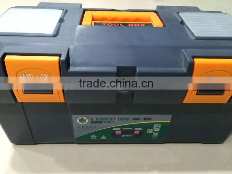 Berrylion Plastic Toolbox 15.2"/380mm Plastic toolbox Big Size Toolbox