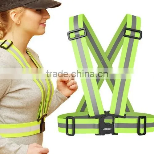 Reflective Vest Harness High Visibility Running Walking Sport Cycling Safety