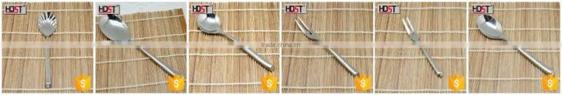 2015 new design 24pcs Brilliant silver spoon & fork set, good quality sample free flatware wholesale