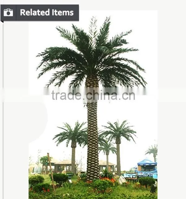 Outdoor and indoor artificial evergreen decorative metal date palm tree