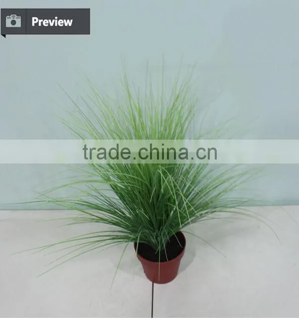 Real looking small vivid onion artificial potted grass for hotel decoration