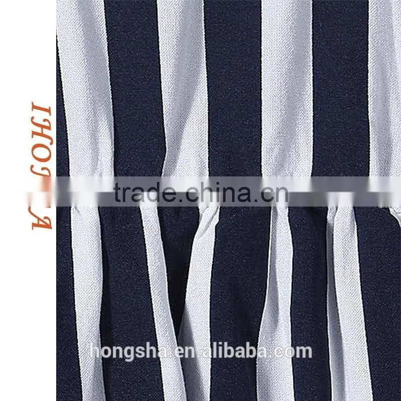 Sleeveless Black And White Striped Baby Frock Designs Sleeveless Baby Frock HSd6010