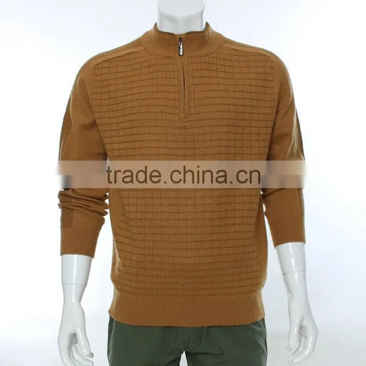 men pullover sweater with 1/4 zipper ,blue long sleeve wool sweater pullover,merino wool sweater