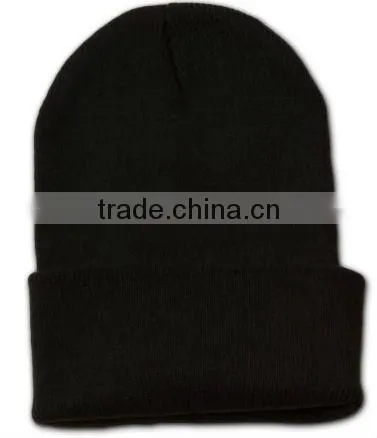 Sports knitted benies hat custom long winter hats and caps