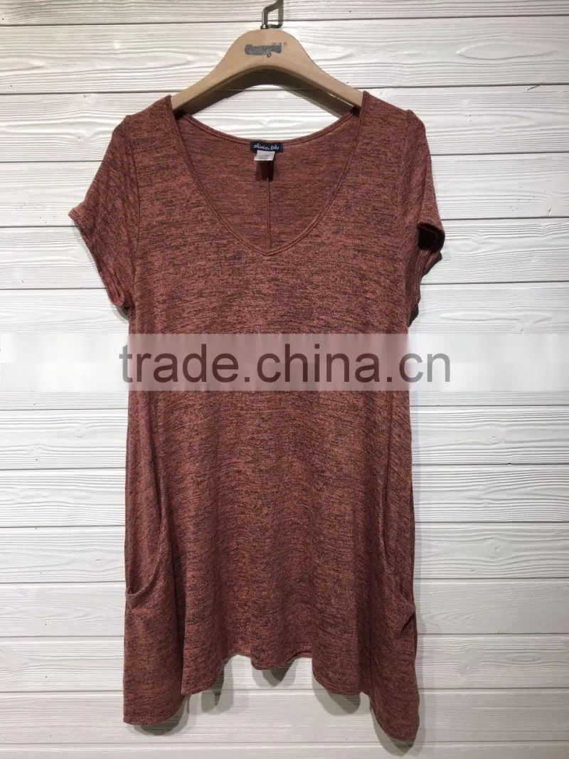 GZY stock casual cheap price tees women t-shirt