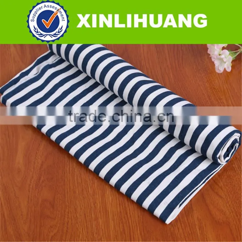 Sale 140gsm woven 100 cotton fabric stripe fabric for garment