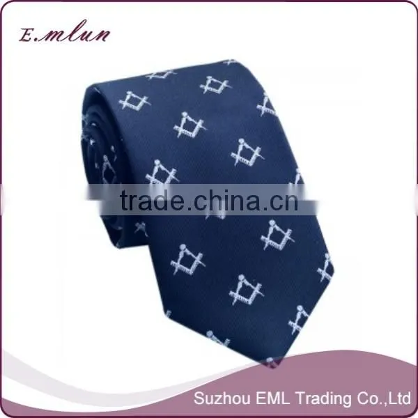 Custom Masonic Items Silk Felling Polyester Masonic Tie