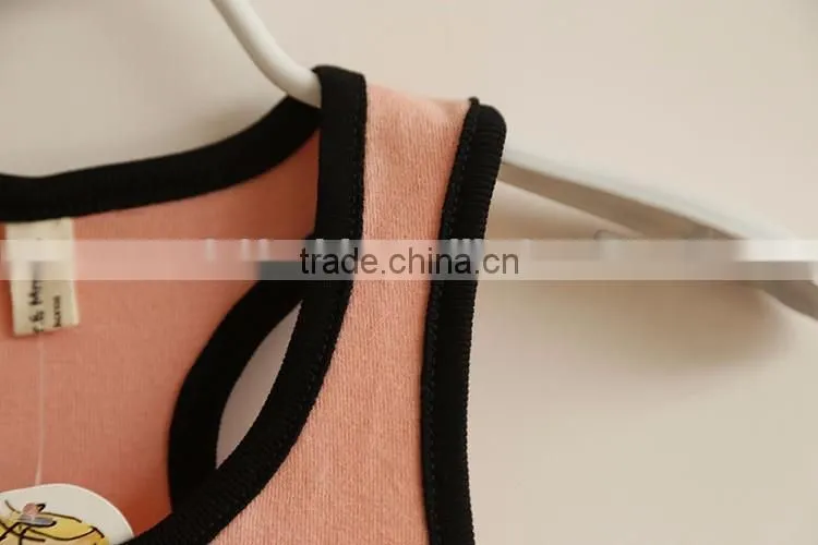 custom made hot selling cheap casual little girls cotton summer dresses