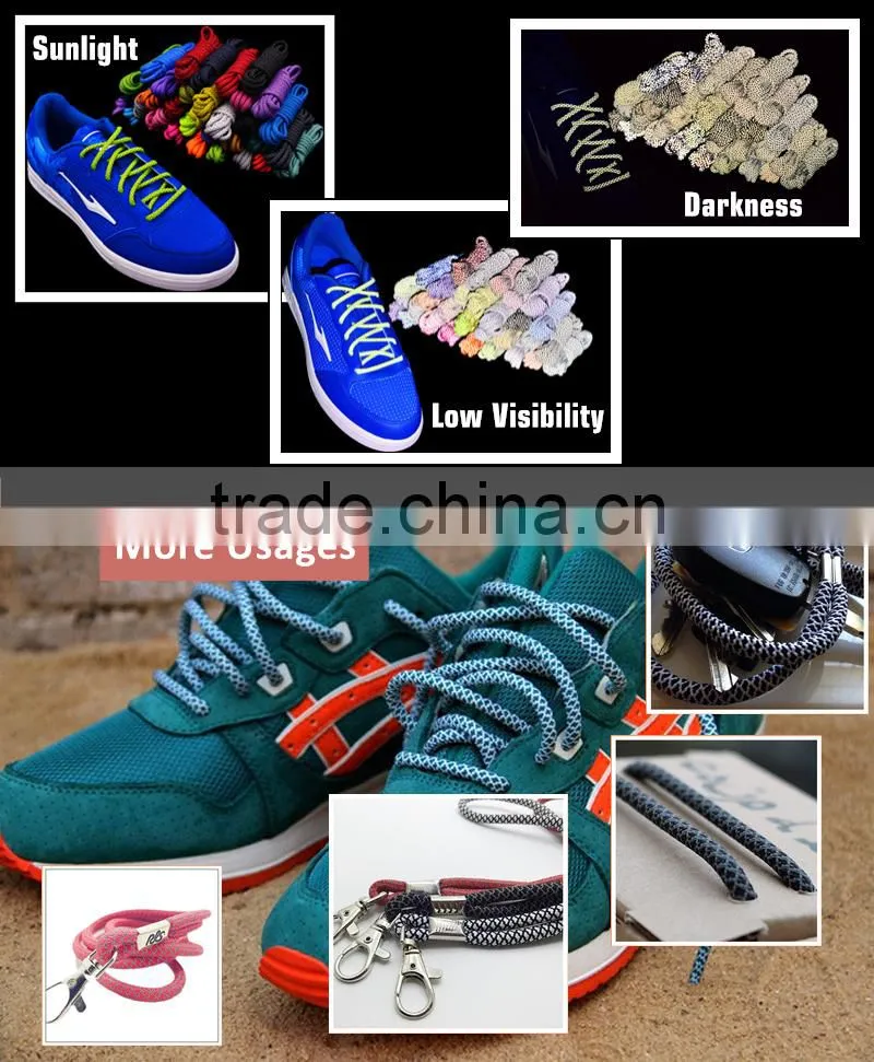 Exercise Rope Shoe Laces for Hiking Walking Safety Running Climbing Boots - Low Price Cord Coiled for Shoelace - 5 Colors