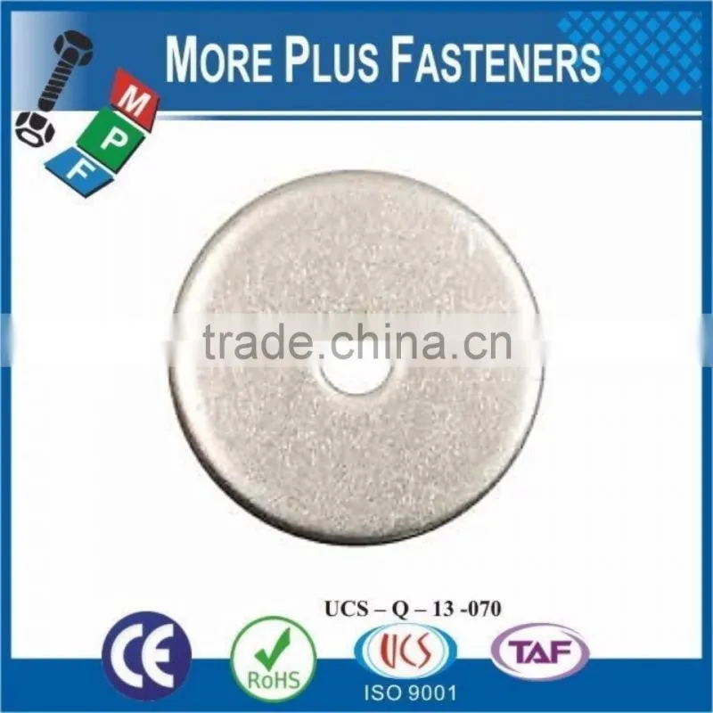 Made in Taiwan Low Carbon Zinc Finish Steel Extra Thick Silicon Bronze Stainless Sleet Thick Fender Washer