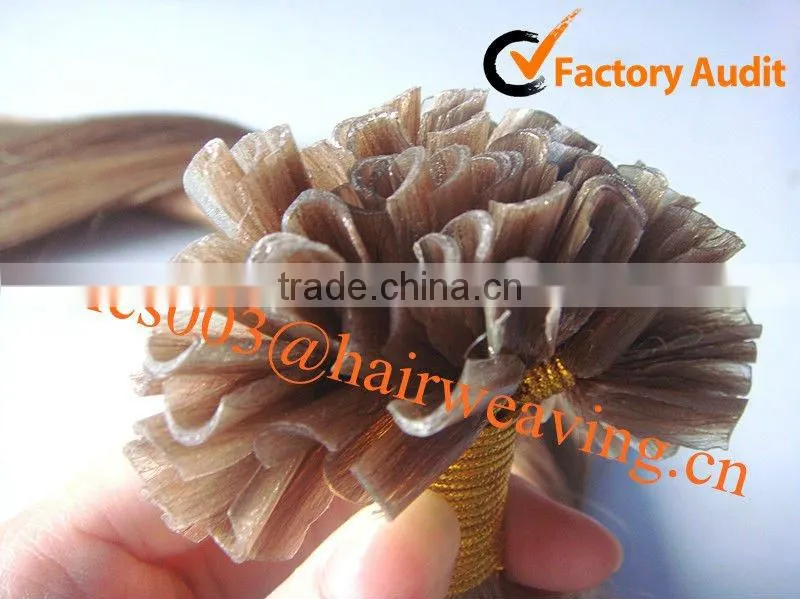 Keratin nail tip hair extension/Chinese wholesale manufacturer