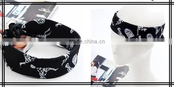 Skeleton Printing Cotton Men High Quality Handkerchiefs