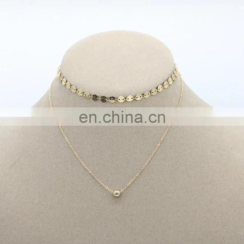 Fashion long chain necklaces thin chain choker necklace