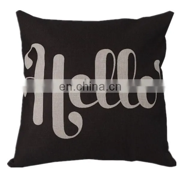 Handmade custom cheap throw sofa chair cushion cover 50x50 fashion digital decorative linen pillow cover