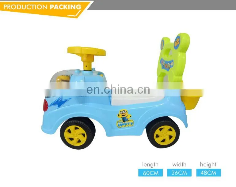 High quality best price ride on toy outdoor sliding blue king baby car
