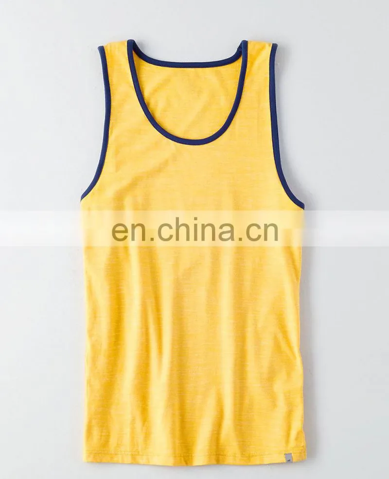 Men Gym Fitness Tank Tops cotton with target artwork