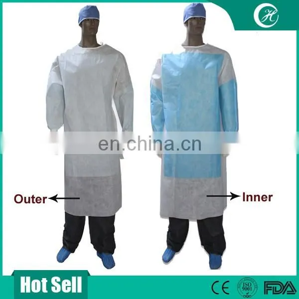EO Sterilized Reinforced SMS Surgical Gown