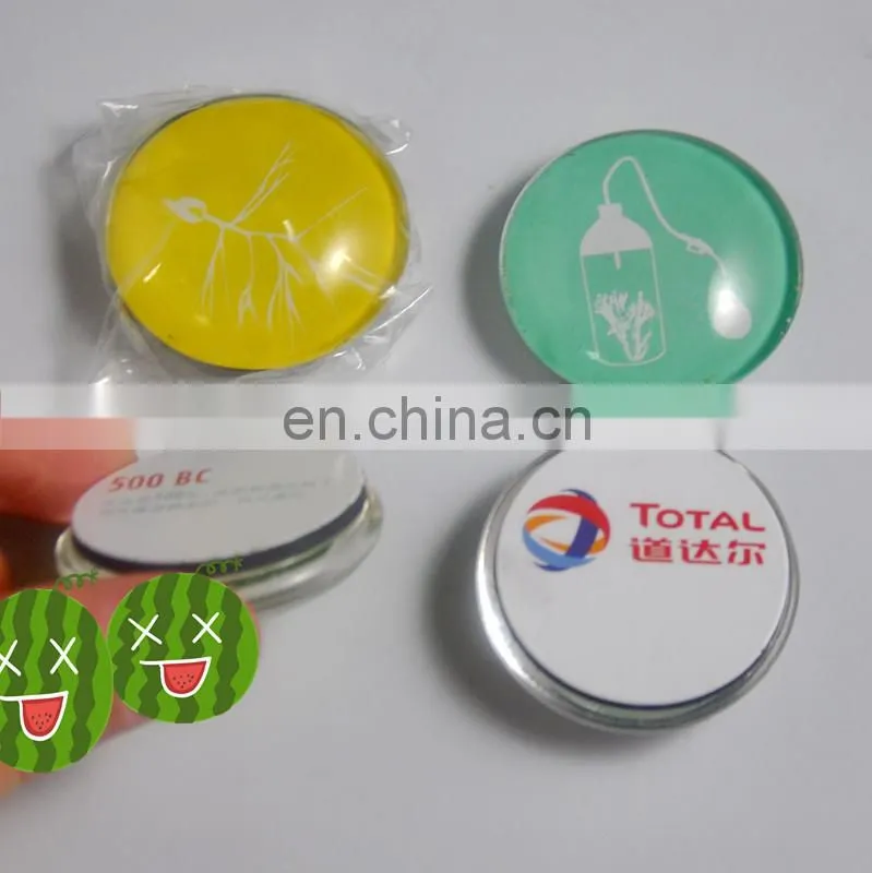 Fashional crystal glass fridge magnet for promotion gifts