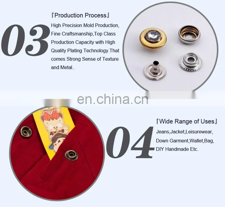 Rhinestone Snap Button for Clothes BM10799