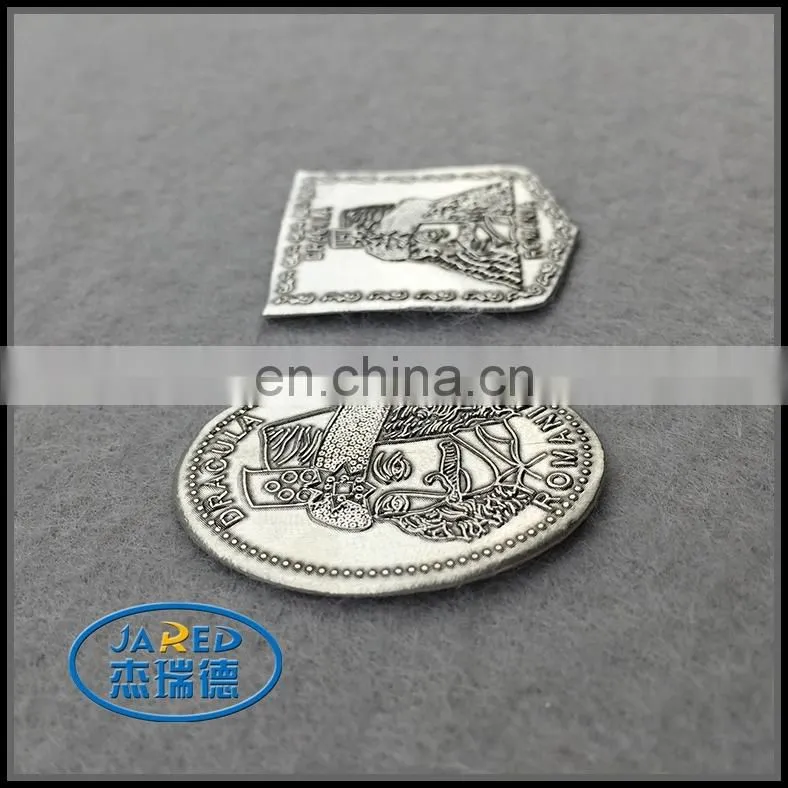 Customized metal aluminum wine brand label with UV protective layer