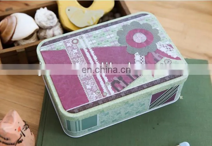 rectangular spice metal box