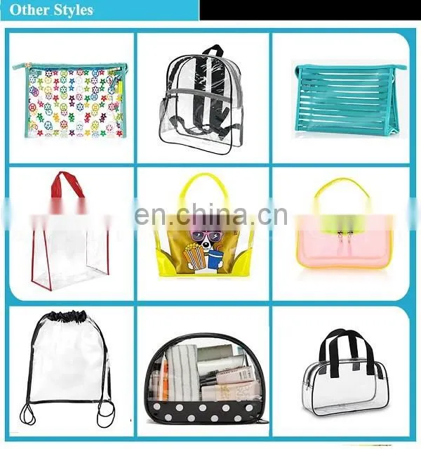Hotsale Cheap Clear Transparent Vinyl PVC Travel Cosmetic bag Make Up Organizer Bag with Zipper