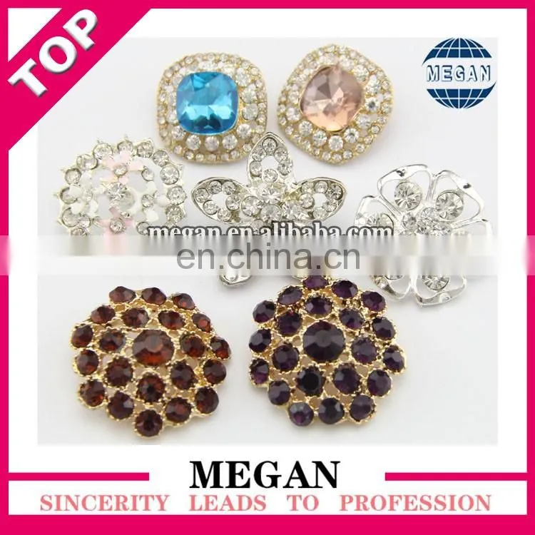 Wholesale flower pearl rhinestone button flat back