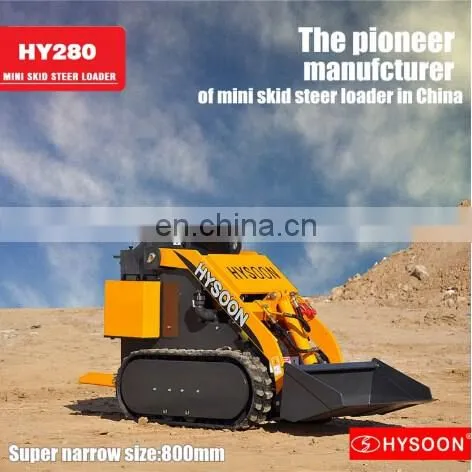 hysoon HD10L mini wheel loader with fork and bucket