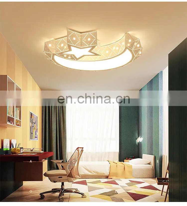 creative ceiling bedroom lights modern simple lights stars moon lights for children room