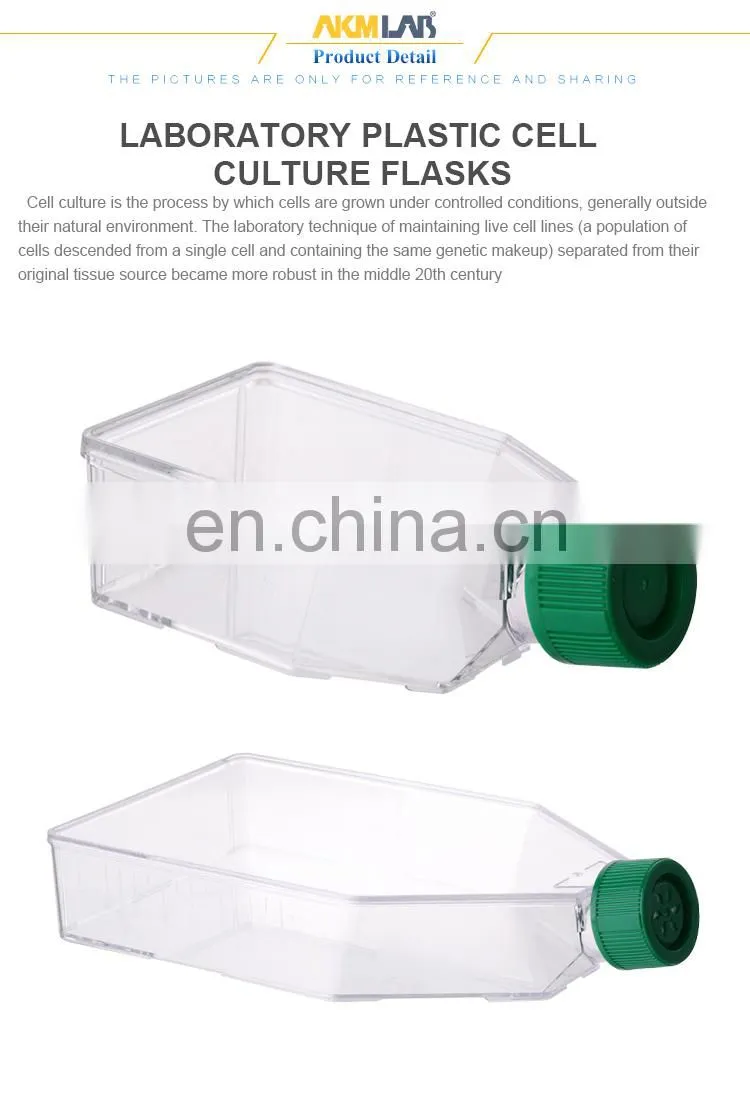 AKMLAB Laboratory Plastic Sterile Disposable Tissue Culture Flask Cell Culture Flask