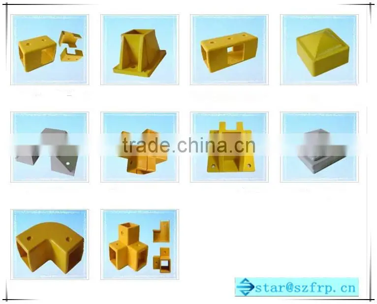 FRP fiberglass flame retardant square tube