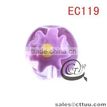 Glass beads china wholesale round shape assorted bulk beads EC119 (DIY)