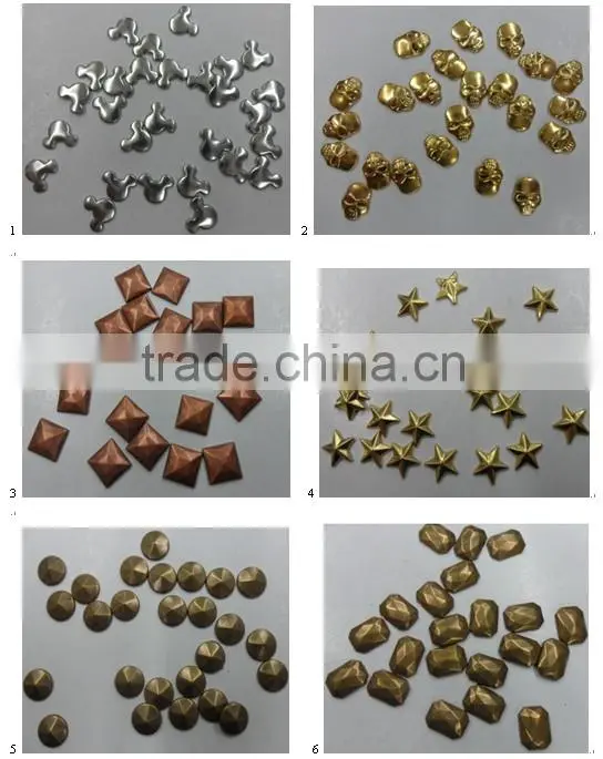 0526C Heat transfer copper studs, iron on copper studs, hotfix copper studs wholesale
