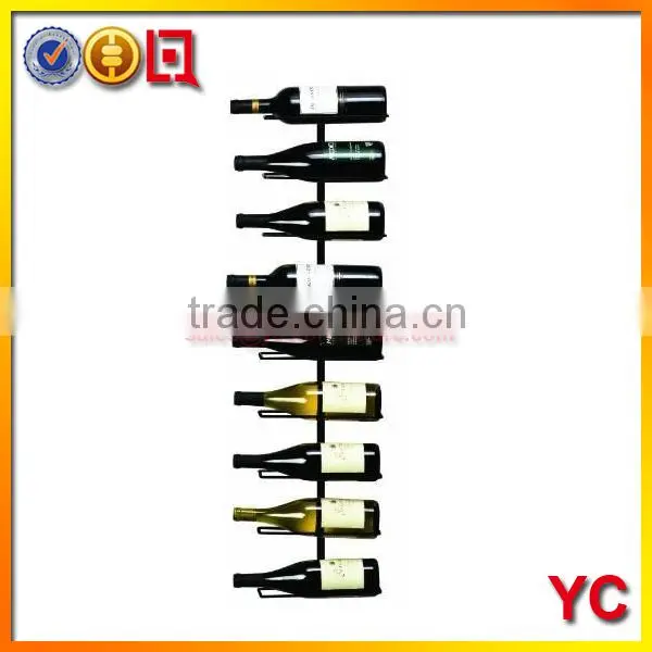NEw True Fabrications Wall Mount Wine Rack (Holds 9 Bottles)