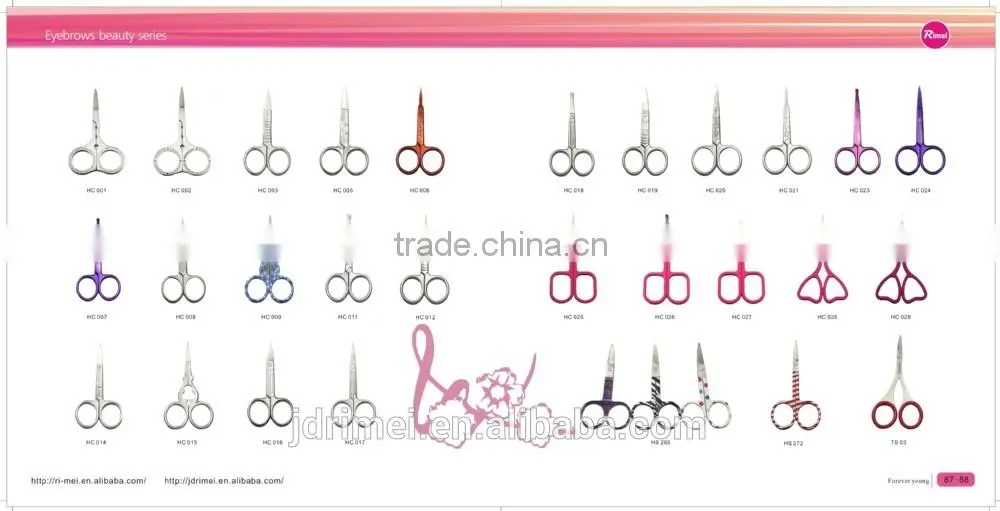 Stainless steel series beauty scissors 2015