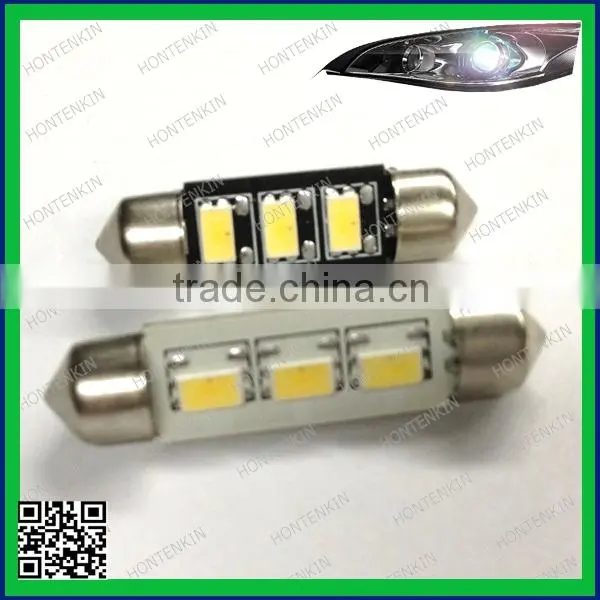 hot sale 12V~24V 36MM / 39MM / 41MM festoon 5730 3SMD 3Led Canbus led Auto led tail light Bulbs