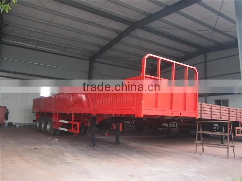 3 axles dropside semi trailer