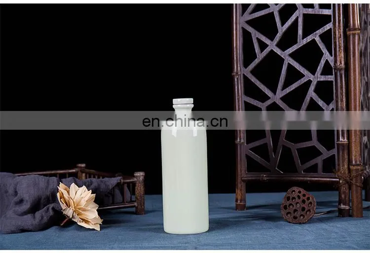 Jingdezhen Weian 500ml Six Colors Raw Stock Bottle Ceramic Wine Bottles