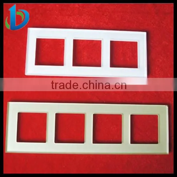 custom tempered back painted glass light switch cover manufacturer