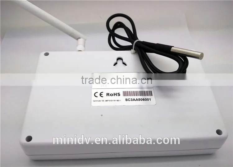 2200W 10A QUADBAND SMS/CALL Remote Controlled GSM Power Socket with 3 Outlets Which Also Supports Temperature Control