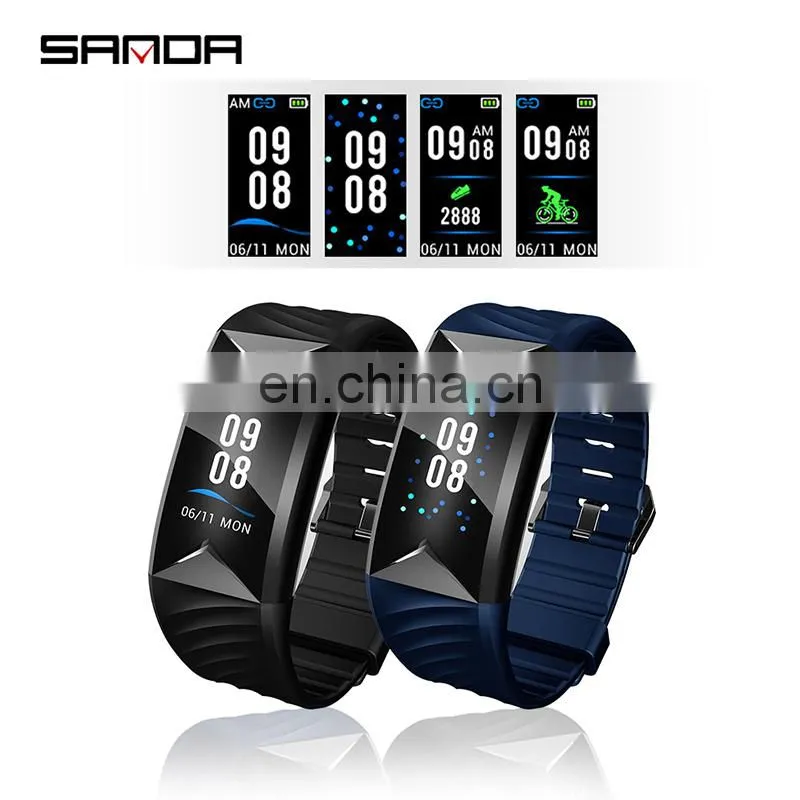 SANDA S5 Men Smart Sports Watches Heart Rate Monitor Fitness Call Reminder GPS IOS Wrist Watch